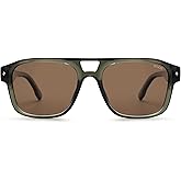 SOJOS Retro Square Polarized Aviator Sunglasses Womens Mens, Trendy Aviators Shades SJ2604