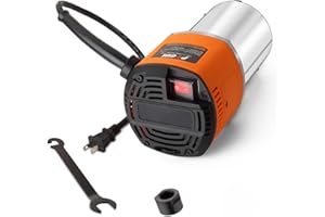 Ptool 3.25HP/15A Router Motor, Soft Start, 6 Variable Speed from 10000 to 21000RPM, 1/2" Collet, 4.2" Diameter, 3-1/4 HP Industrial Router, Model PT-001M