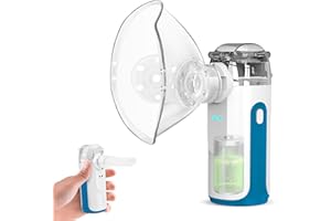 YEVLLDOO Portable Nebulizer - Mini Nebulizer Machine,Handheld Nebulizer for Breathing Problems,Nebulizer for Travel and Household Use with 1 Set Accessories