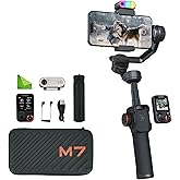Hohem iSteady M7 Gimbal Stabilizer for iPhone,3-Axis Gimbal for Smartphone w/AI Tracker & Detachable Remote & Extendable Pole