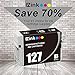 E-Z Ink Remanufactured Ink Cartridge Replacement For Epson 127 (3 Black) for Stylus NX530 NX625 WorkForce 3520 635 3530 3540 7010 645 7510 7520 60 840 545 630 633 845 Printer