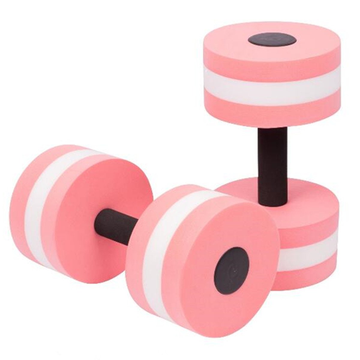 VERISA Water Aerobic Exercise Foam Dumbbells Pool Resistance 1 Pair, Water Fitness Exercises Equipment for Weight Loss 1 Pair - 3 Colors Available (PINK)