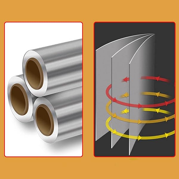 HEAVY DUTY ALUMINUM FOIL ROLL,FOR GRILLING, ROASTING, BAKING, AND FOOD STORAGE TO PRESERVE FRESHNESS,12″ WIDTH, PERFECT FOR KITCHEN WRAP,COOKING (15MICRO THICKNESS, 65 FT)