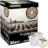 Barista Prima Italian Roast Decaf Coffee, Keurig K-Cup Pods, Dark Roast, 24/Box (6624)