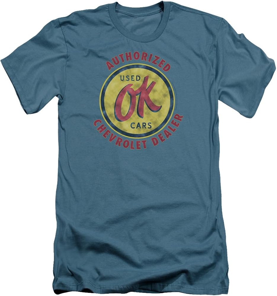 Chevrolet Mens Chevy Ok Used Cars Premium Slim Fit T-Shirt | Amazon.com