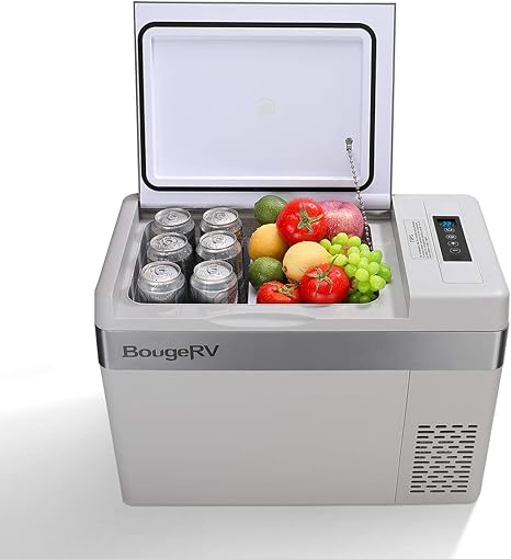 Amazon Co Jp Bougerv 車載用冷蔵庫 28リットル コンプレッサー式 12ｖ 24ｖ 車載家庭両用 ポータブル電源用 冷凍 冷蔵 ポータブル冷蔵庫 Pse規格品 車 バイク