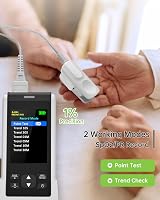 HOLFENRY Oxygen Monitor Finger Pulse Oximeter with App Bluetooth CE UK view 4