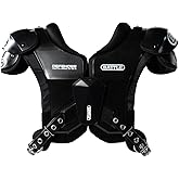 Battle Sports Defender Football Shoulder Pads | Aerospace-grade construction, Durable materials, Airflow ventilation reduces heat, Foam neck roll, Removable sternum guard