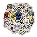 Halloween Skull Stickers Pack (60pcs) Laptop Skull Decals Dia de Los Muertos Mexican Day of The Dead Sticker Bomb Water Bottle Luggage Bike Computer Skateboard Vinyl Decal Pack