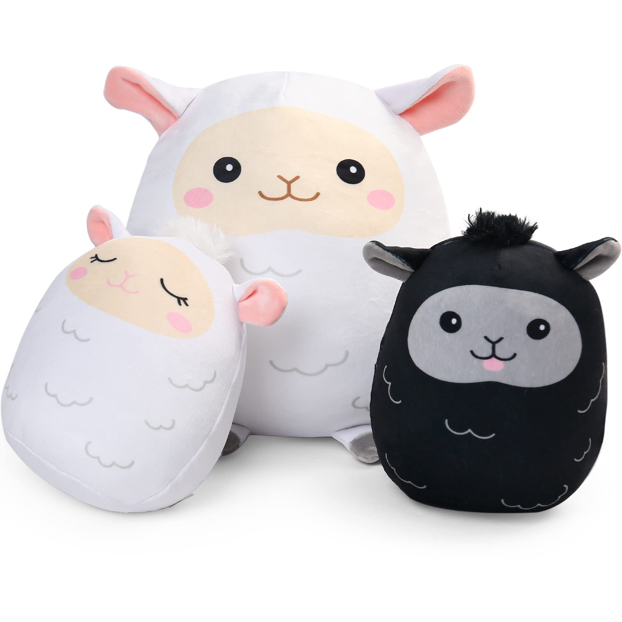 BenBen Lamb Plush Pillow, Set of 3, 12 and