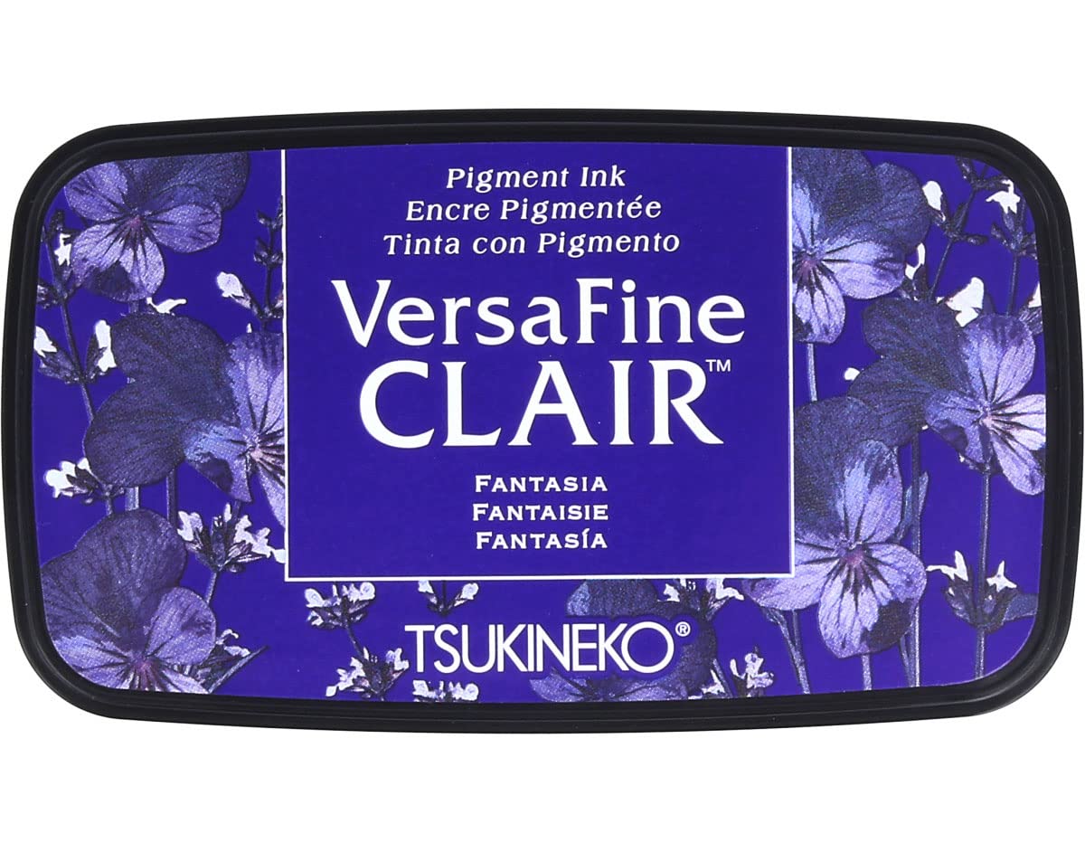 Tsukineko VF-CLA-102 Fantasia Versafine Clair Ink Pad, Synthetic Material, Blue, 5.6 x 9.7 x 2.3 cm
