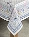 Maison d' Hermine Table Cloth Rectangle Table 100% Cotton 60 x 120 Inches Tablecloth Reusable Decorative Everyday Use for Dining Room, Farmhouse, Home, Party, Festive & Wedding Spring Summer - Faience
