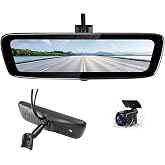 Rear View Mirror Monitor with AHD Backup Camera, 8.2'' Touchscreen | 2200-Nit, 3-Second Startup, OE-Style Replacement Mirror, Dual Video Inputs, STARVIS Camera &amp; VSM-AV Mount Included