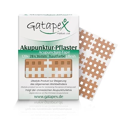 Gatapex Akupunktur Pflaster in Gitterform 120 Stück 28 x 35 mm Hautfarbe