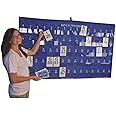 S&S Worldwide Manual Bingo Masterboard Pocket Chart. Large 60" L x 35" W Chart with 75 Pockets to Hold Bingo Calling Cards. Pockets are About 4" Wide. Includes Grommets for Hanging.