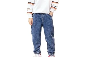 Three Month Baby Boys' Jeans Summer Trousers Elastic Waist Boys Jeans Casual Trousers with Pocket Baggy Pants