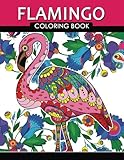 Flamingo Coloring Book: Adults Coloring Book (Zentangle and Doodle Design) by Tiny Cactus Publishing