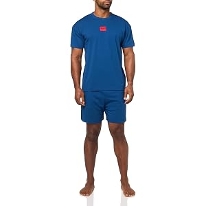 HUGO Men's Center Logo Cotton Short Set