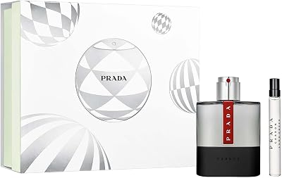 Prada Luna Rossa Carbon Eau de Toilette 100ml Gift Set 2022 EDT Travel Spray