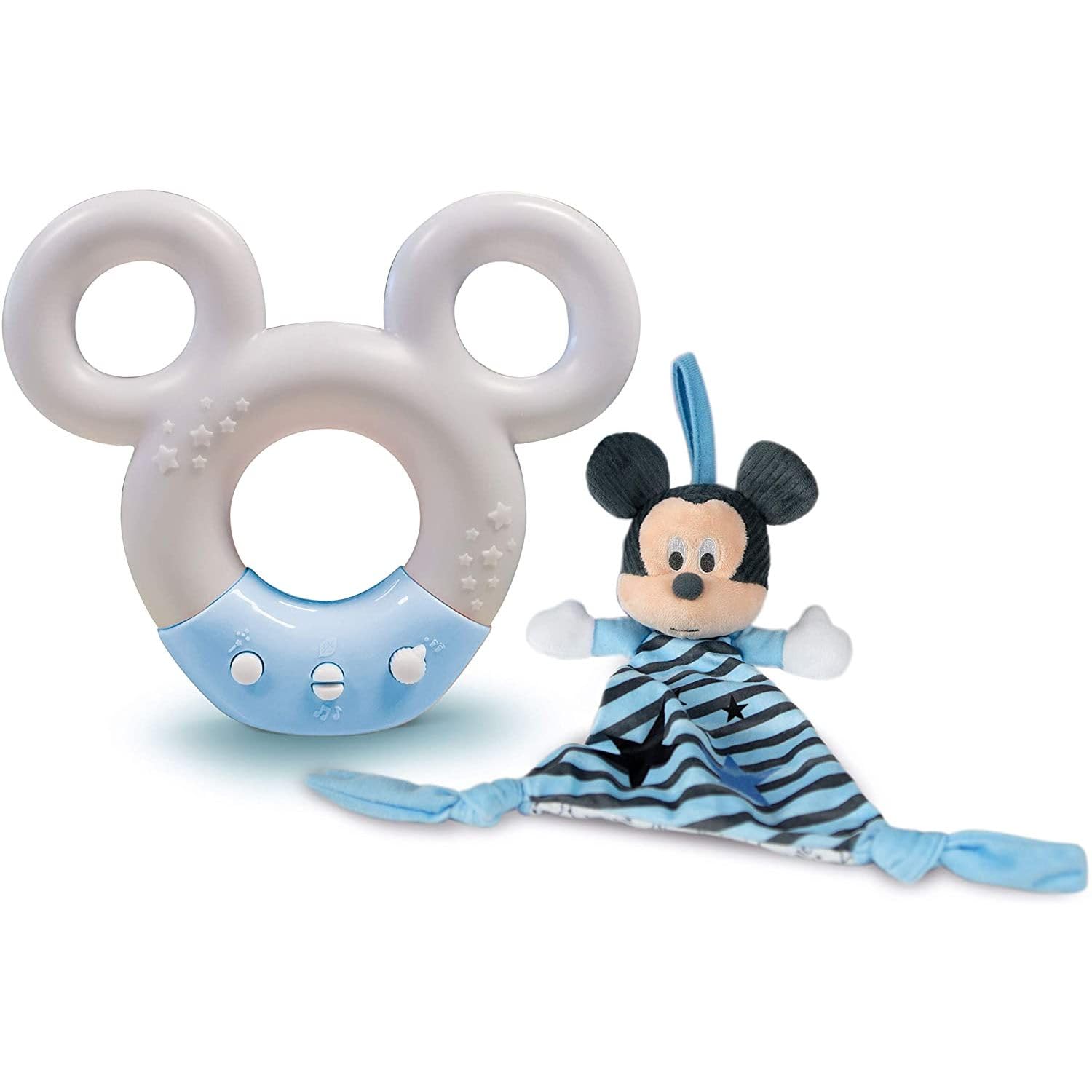 Clementoni - Disney Baby Mickey-Sound & Color Lamp-Night Light, White Sounds and Music, 0 Months+, 17397