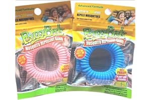 BuggyBands Mosquito Repellent Band! Advanced Formula Child Friendly/DEET Free FOURMULA/ONE Size FITS All. 1 Count (Assorted Color)