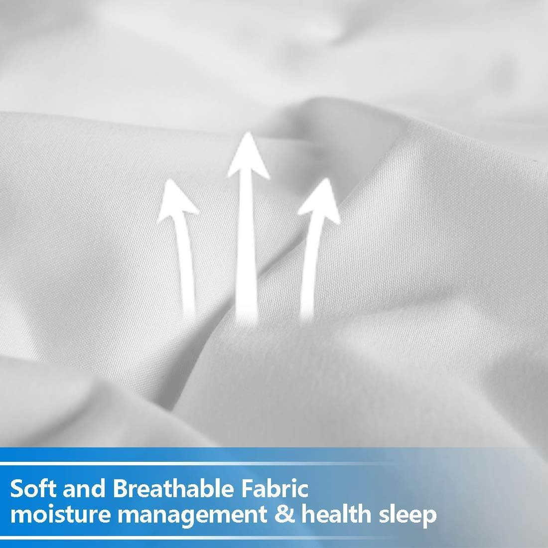 KARRISM All Season Down Alternative Queen Comforter, Winter Warm Comforter Ultra Soft Quilted Duvet Insert with Corner Tabs, Wavy Box Stitched, Luxury Fluffy & Lightweight (White, 88 x 88 inch): Kitchen & Dining