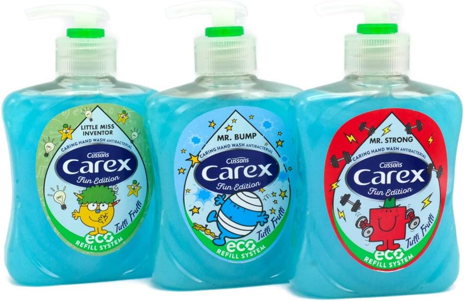 Carex Fun Edition Mr Men and Little Miss Antibacterial Hand Wash 3 Pack