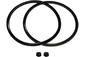 YHOPARTS (2-Pack) 09936 Pressure Canner Sealing Ring & Overpressure Plug fits Presto 0126002 0136102 0136403 0136304 0136001 0216001 Pressure Cooker 4 6 Quart Cooker Pressure Canner Parts