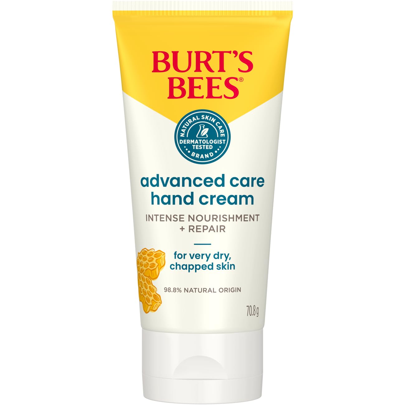 Burt’s Bees Advanced Care Hand Cream for very dry, chapped skin, intense moisture and relief, with Beeswax & Shea Butter 70ml