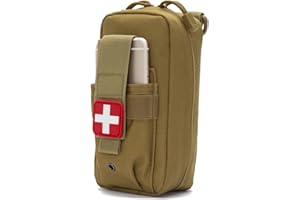 Tactical Pouch, Everyday Carry Survival Bag with Cross Patch for Outdoor Gear