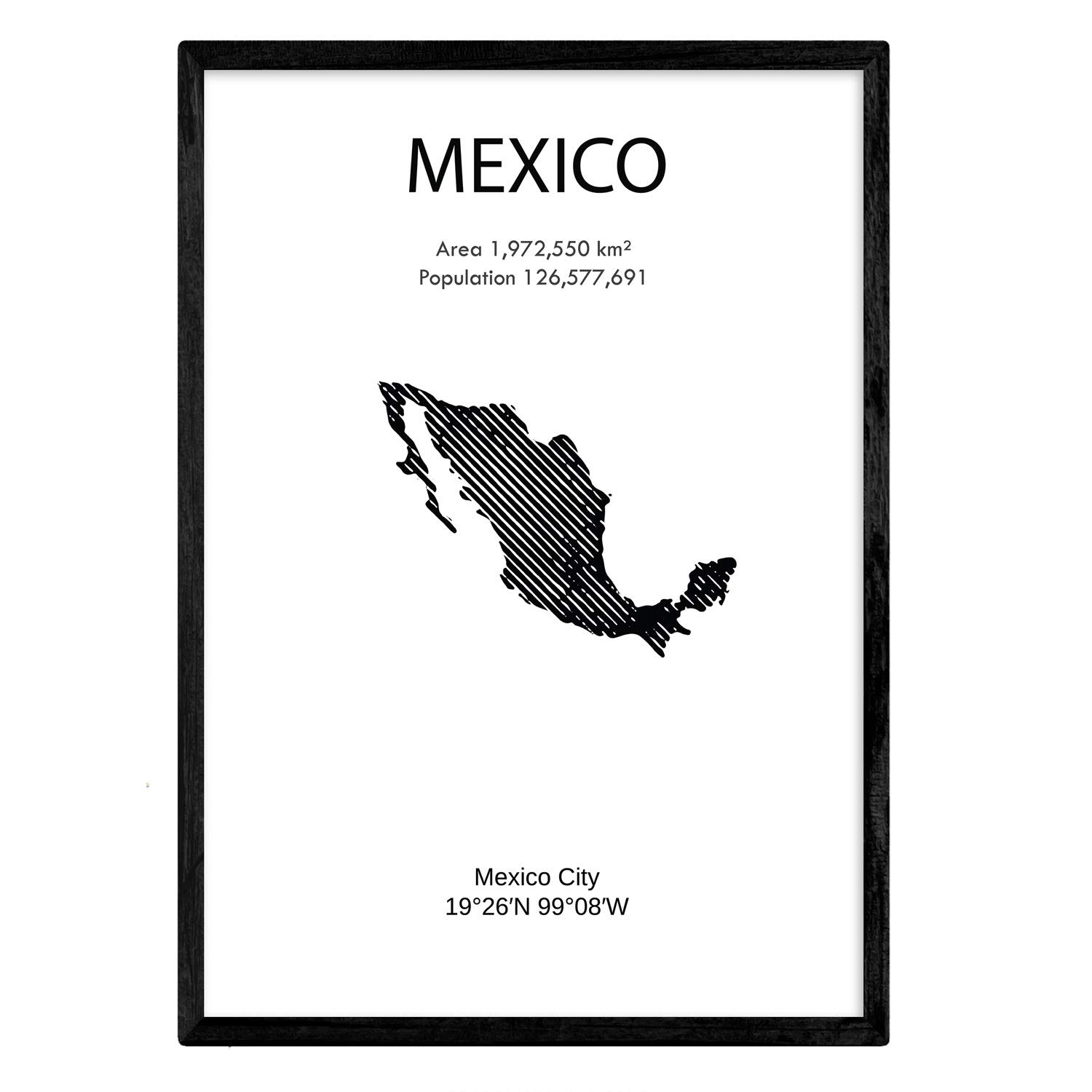 Nacnic Poster of Mexico. Sheets of countries and continents. A3 size โ image 1