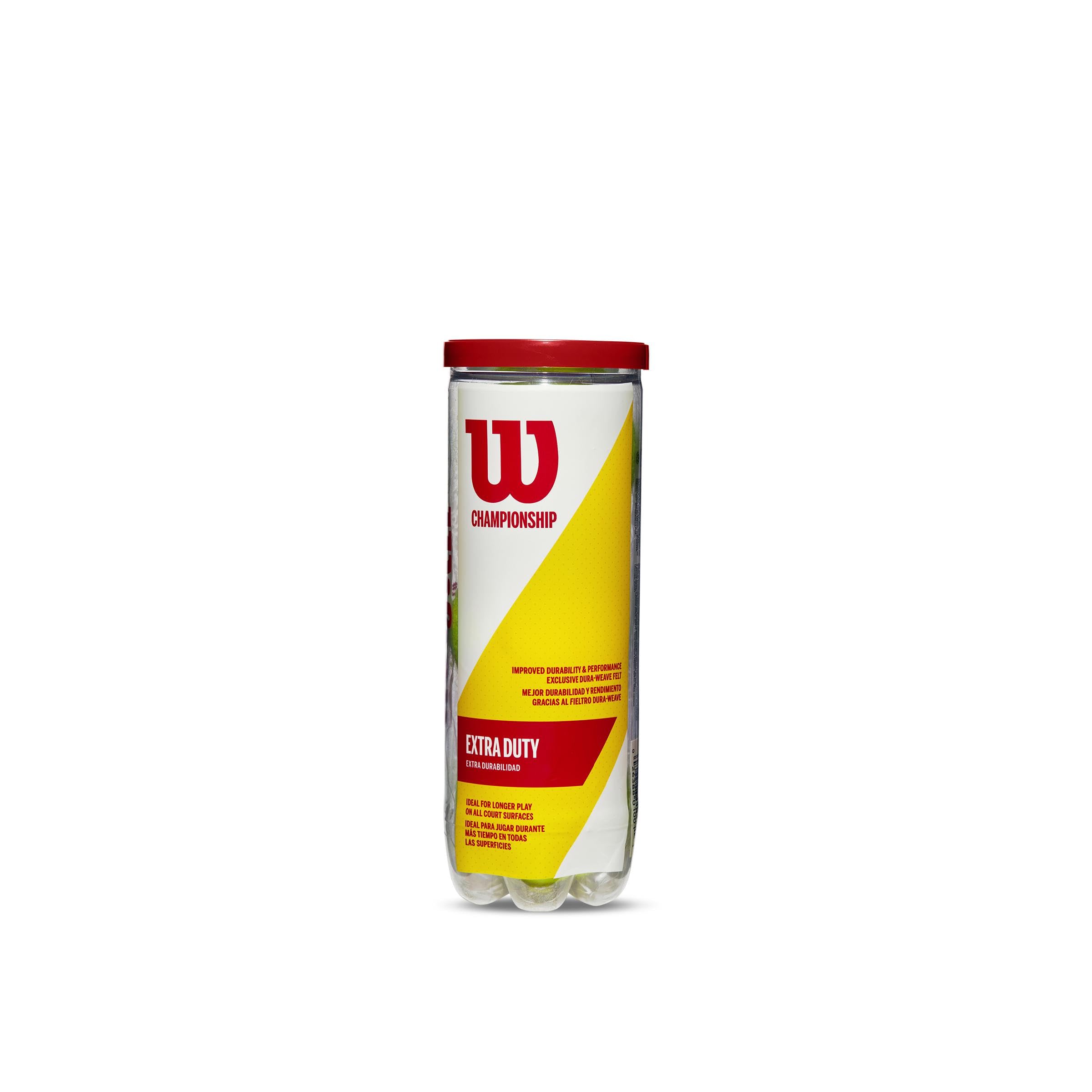 Wilson Championship Hard Court Tennis Balls 3-Pack (24 Cans) | WRT100101 | Premium Durability & Consistent Play