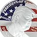 AtSknSK President Donald Trump Silver Commemorative Novelty Coin With Card