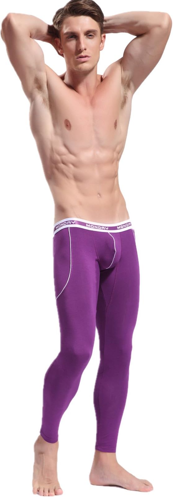 HCMP Men's Thermal Wintergear Compression Baselayer Pants Leggings Tights for Spring