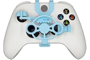 TXW Mini Racing Steering Wheel for Xbox ONE X/S/Elite Game Controller,Racing Games Controller Steering Wheel Attachment Accessory for Xbox ONE (Blue)