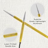 KnitPro Zing Fixed Circular Needles Asymmetrical 10" 3.50mm view 2