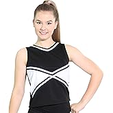 Danzcue Womens 2-Color Kick Sweetheart Cheerleaders Uniform Shell Top