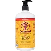 Jessicurl, Hair Cleansing Cream, No Fragrance Added, 32 Fl oz. Moisturizing Shampoo for Curly Hair, Sulfate Free Shampoo for Dry Hair