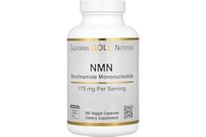 California Gold Nutrition NMN, 175 mg, 180 Veggie Capsules