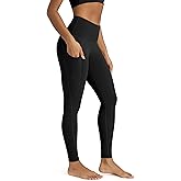 ODODOS Women's High Waisted Yoga Leggings with Pockets, Tummy Control Non See Through Workout Athletic Running Yoga Pants