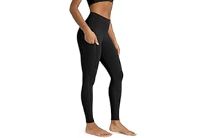 ODODOS Women's High Waisted Yoga Leggings with Pockets, Tummy Control Non See Through Workout Athletic Running Yoga Pants