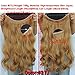 Invisible Wire Hair Extensions Pieces Secret Curly Wavy Hair Extension Synthetic Adjustable Headband Hairpieces for Women (20 Inch (Pack of 1), 27J)