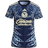 adidas Club America Women's Away Stadium Jersey 25/26 (US, Alpha, Large, Regular, Regular, Blue)