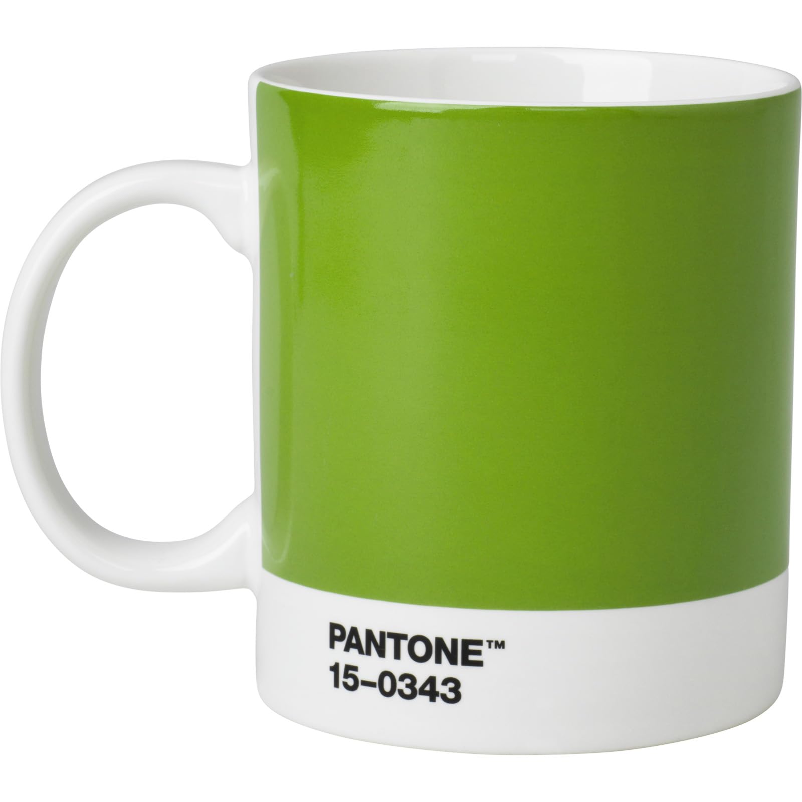 Copenhagen Design PANTONE Mug, coffee/tea cup, fine china (ceramic), 375 ml, Greenery 15-0343 (green), Color of The Year 2017, Porcelain, 1 Count (Pack of 1)