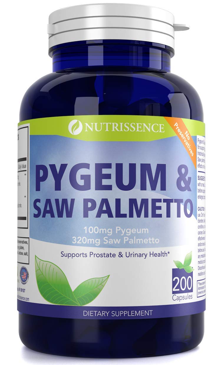 Buy Pygeum and Saw Palmetto 200 Capsules 100mg Pygeum & 320mg Saw