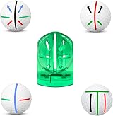 FUZVOL Golf Ball Line Marker 6 Pcs Alignment Kit with 4 Markers 2 Templates view 5