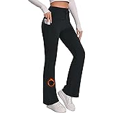 Tapata Women's Fleece Lined Pants 28/30/32/34 Winter Thermal Warm Bootcut Flare Leggings Hiking Yoga Pants with Pockets