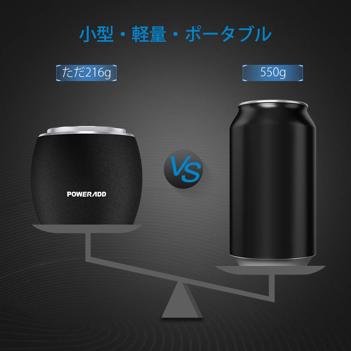 Poweradd Gee-G mini, Super-Portable Bluetooth Speaker with LED Touch Control,5W Speakers,33-Foot Bluetooth Range, 8 Hours Playtime, Enhanced Bass, Built-in Mic for iPhone,for iPad, Samsung, HTC,ect