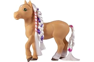 Breyer Horses Mane Beauty Styling Pony | Sunflower | Blonde Extra-Long Silky No Tangle Mane | 10" x 3.5" x 9.5" | 9 Accessories and 30 Hair Bands | Horse Toy | Model #7415