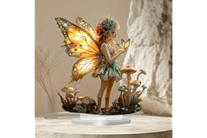Fairy Butterfly Wings Acrylic Desktop Decoration, Suitable for Home Décor in Living Room or Office. Idea Gift Choice: Hallowe